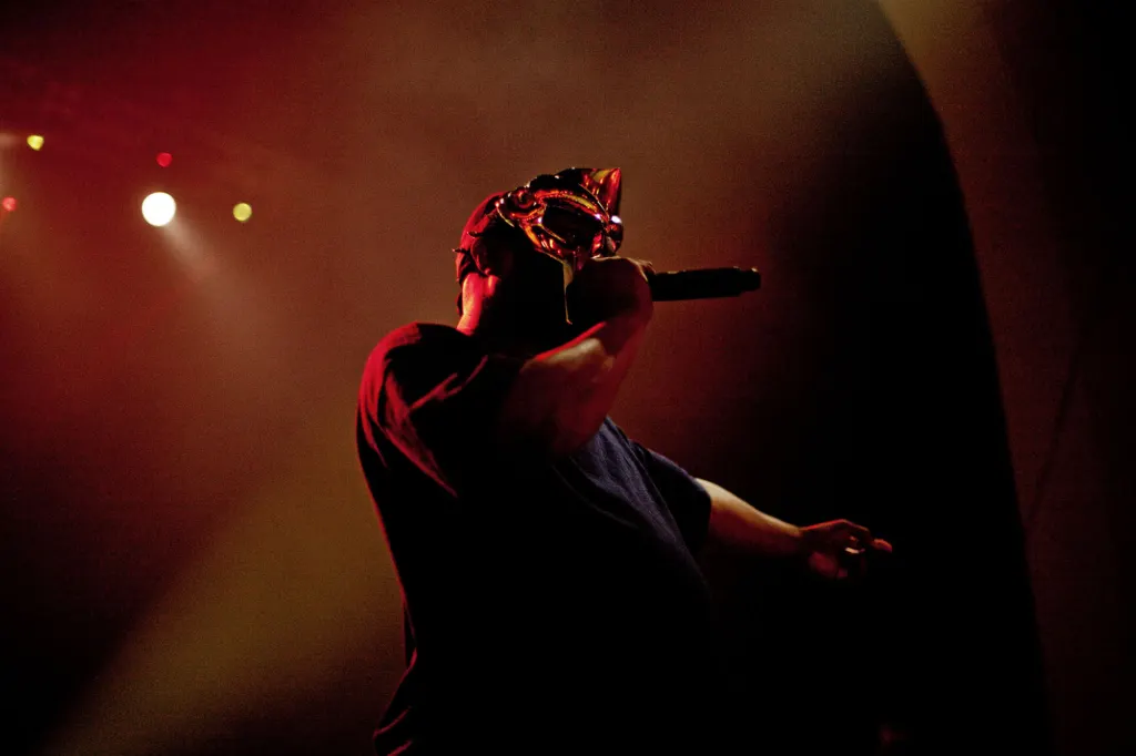 MF DOOM performing at Brixton Academy, London